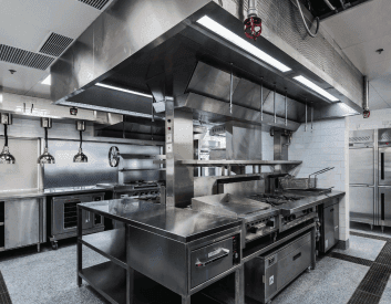 7. Kitchen equipment installation and setup